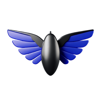wings 3d rendering icon illustration png