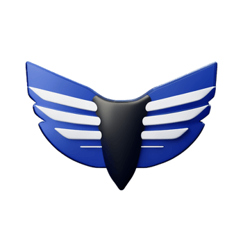 wings 3d rendering icon illustration png