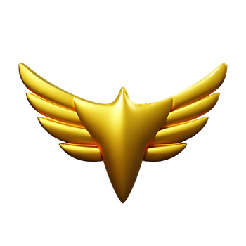 wings 3d rendering icon illustration png