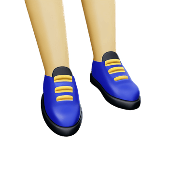 Shoes 3d rendering icon illustration png