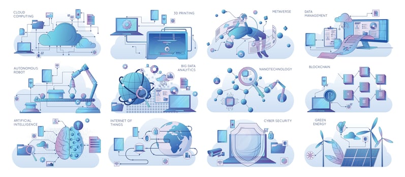 Smart Industry Set vector