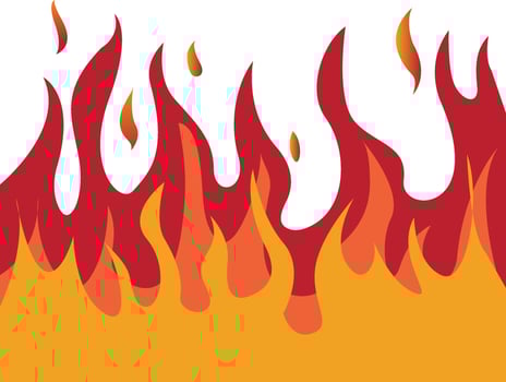 Fire flames, Red flame vector
