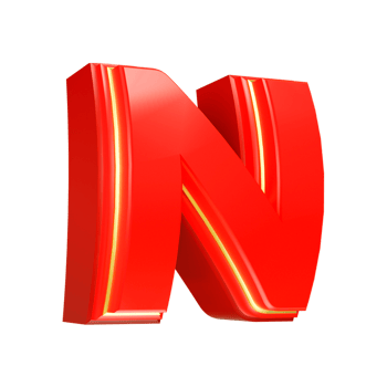 3d render red letter png
