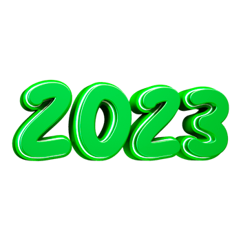 3d render green number png