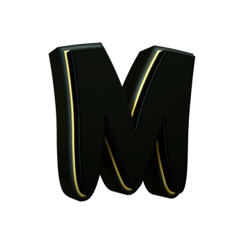 3d render japanese letter png