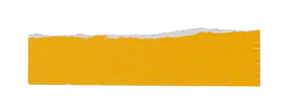 yellow torn paper edge element png