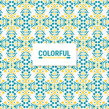Colorful abstract geometric pattern design vector