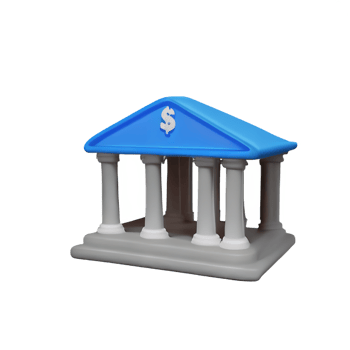 bank 3d rendering icon illustration png