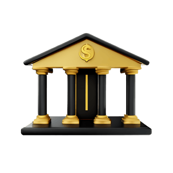 bank 3d rendering icon illustration png