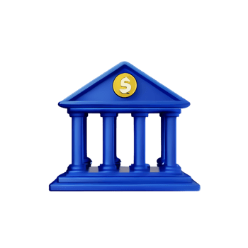 bank 3d rendering icon illustration png