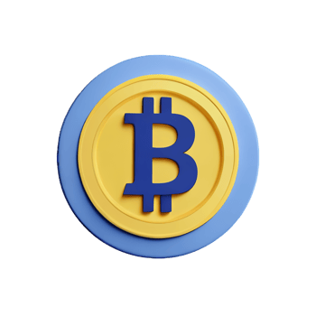 bitcoin 3d rendering icon illustration png
