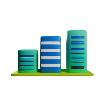 Real estate 3d rendering icon illustration png