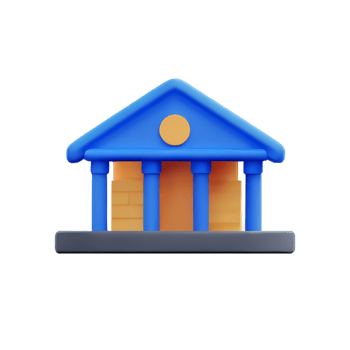 Real estate 3d rendering icon illustration png