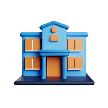 Real estate 3d rendering icon illustration png