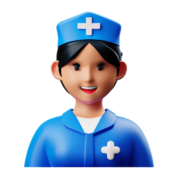 nurse 3d rendering icon illustration png