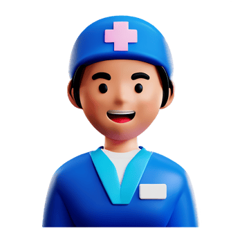 nurse 3d rendering icon illustration png