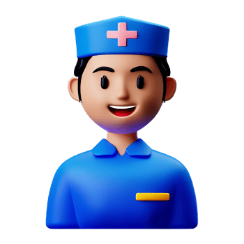 nurse 3d rendering icon illustration png
