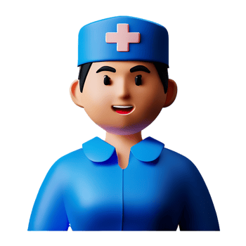 nurse 3d rendering icon illustration png
