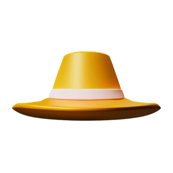 hat 3d rendering icon illustration png