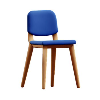 chair 3d rendering icon illustration png