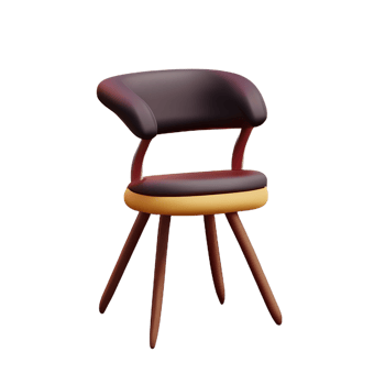 chair 3d rendering icon illustration png