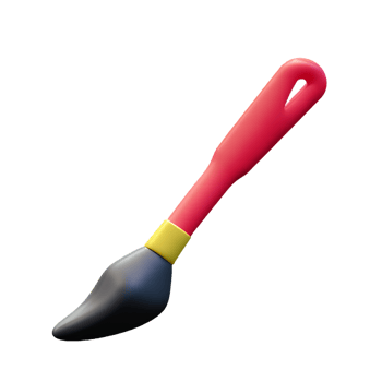 paint brush 3d rendering icon illustration png