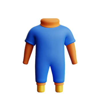 clothes 3d rendering icon illustration png
