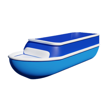 boat 3d rendering icon illustration png