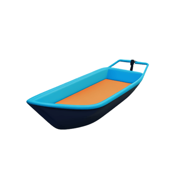 boat 3d rendering icon illustration png