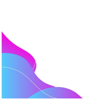 fluid wave corner border frame vector