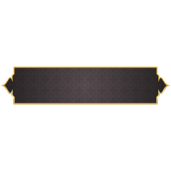 Black text box abstract islamic shape banner clipart png