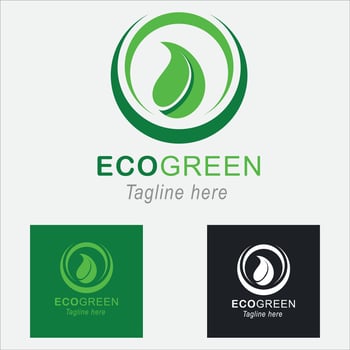 Set of eco friendly icons. Ecological food stamp. Eco-friendly trail here. vector