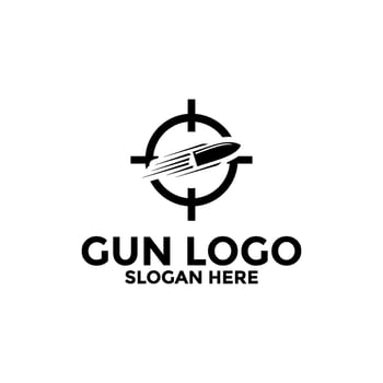 Creative Gun Logo Design. Gun Logo Template. Gun Vector