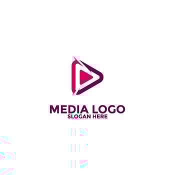 Play Media Button Symbol Logo Icon Vector