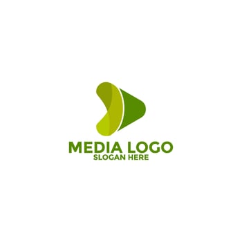 Play Media Button Symbol Logo Icon Vector