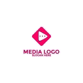 Play Media Button Symbol Logo Icon Vector