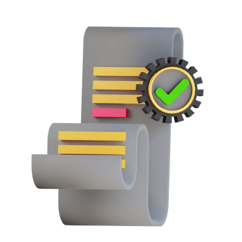 3d Document Verified Icon png