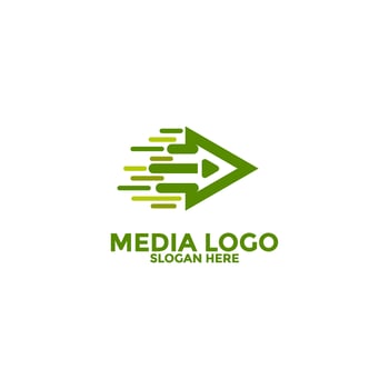 Play Media Button Symbol Logo Icon Vector