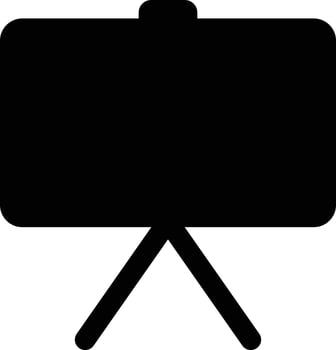 Blackboard icon vector isolated on white background . School chalk board icon