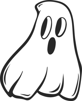 cute halloween ghost outline png