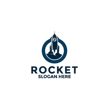 rocket logo vector design icon template