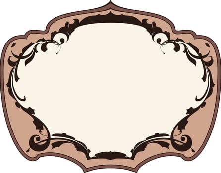 Calligraphy ornamental decorative frame. vector