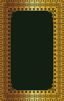 photo frame abstract golden border decorative line vector