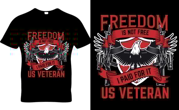 Veteran usa vector t-shirt design