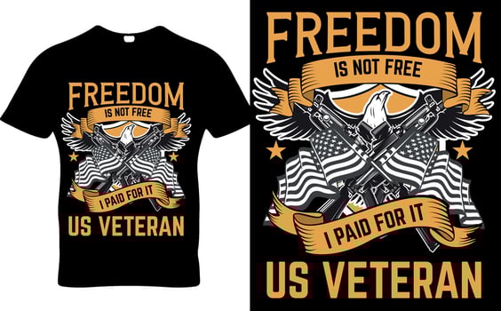Veteran usa vector t-shirt design