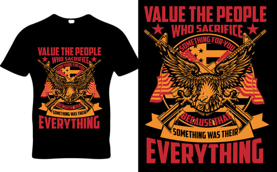 Veteran usa vector t-shirt design