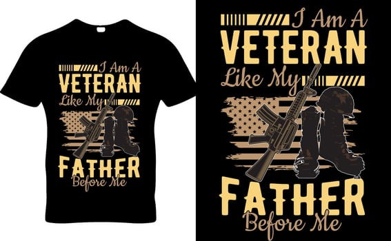 Veteran usa vector t-shirt design