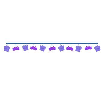 Christmas railings decorations png