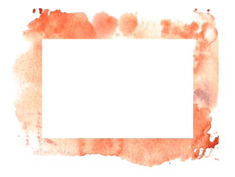 Fall abstract frame with watercolor orange stains with place for your text Hand painted illustration. Autumn design for halloween, thanksgiving invitations, greeting cards, prints. png