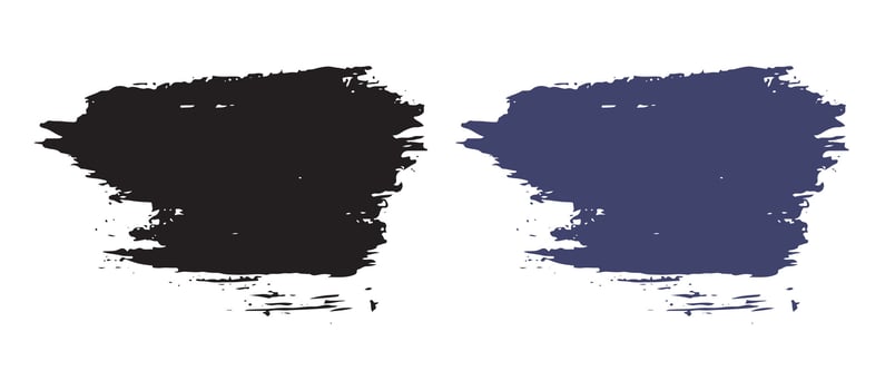 Vector brush stroke illustration set